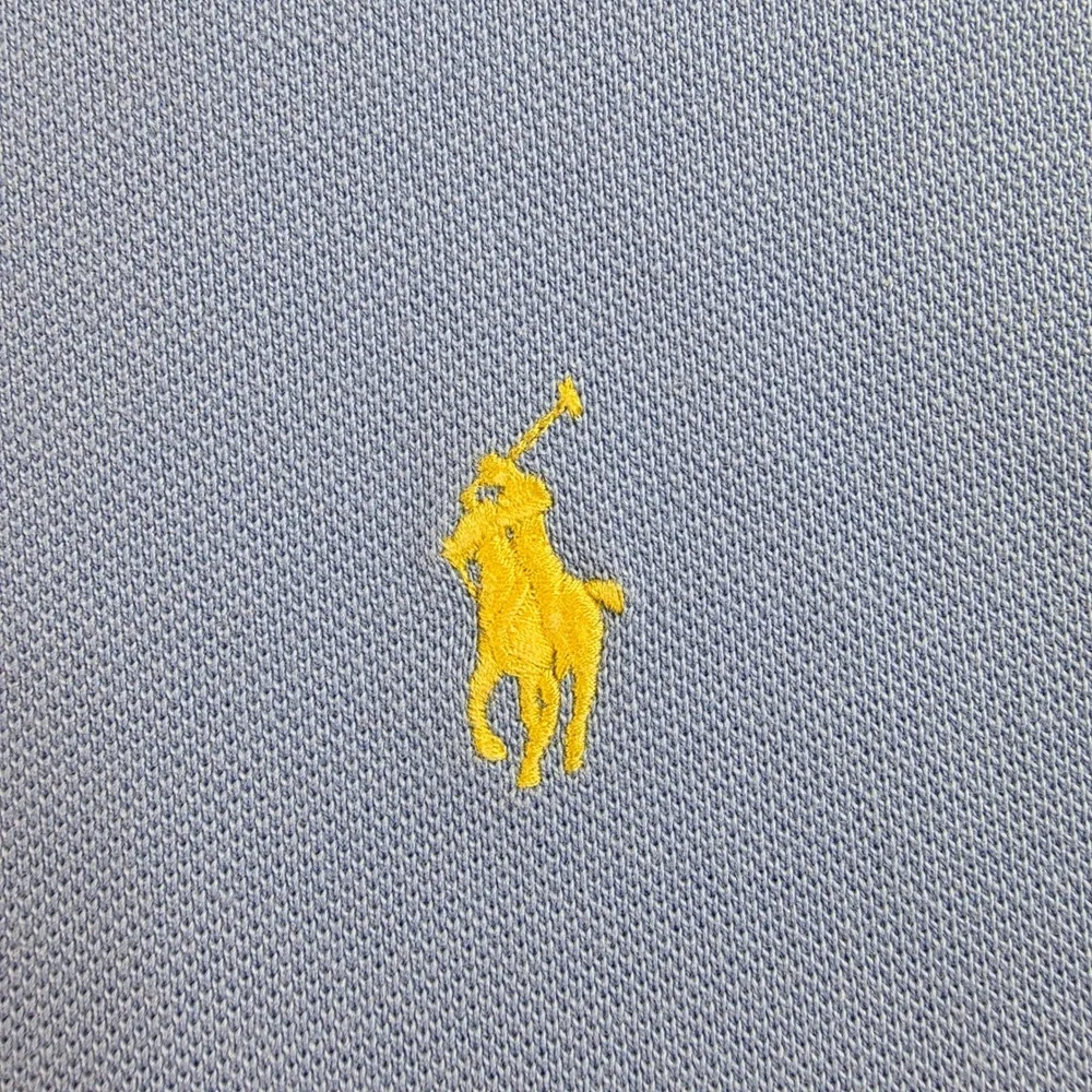 Polo Ralph‎ Lauren Mens XXL Classic Fit Light Blue Yellow Pony Polo Shirt Cotton